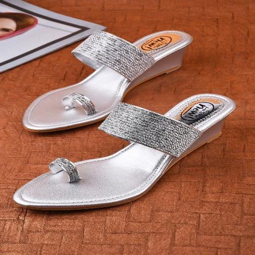 Stylish Ethnic Heel Wedges Sandal For Women's - Springkart 