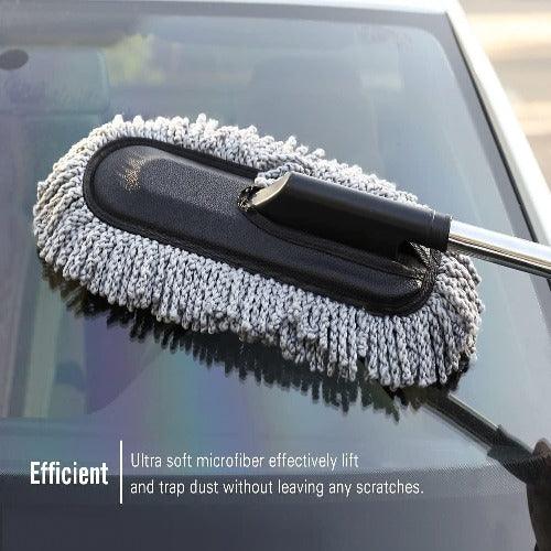 Retractable Flexible Microfiber Car Duster With Handle 360 Degree Rotating Mop - Springkart 