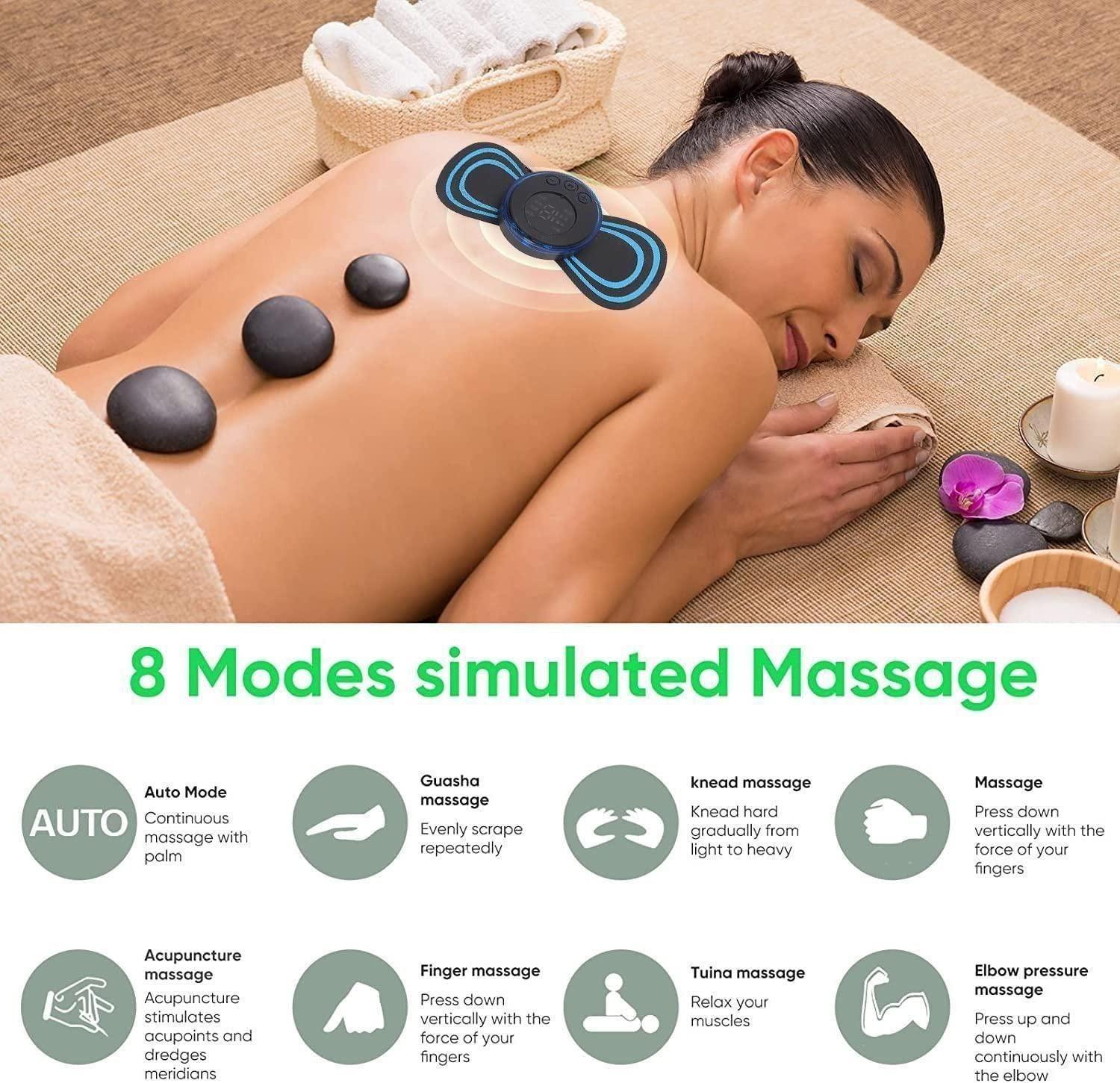 Mini Massager with 8 Modes and 19 Strength Levels,Rechargeable Electric Massager for Shoulder,Arms,Legs,Back Pain for Men and Women - Springkart 