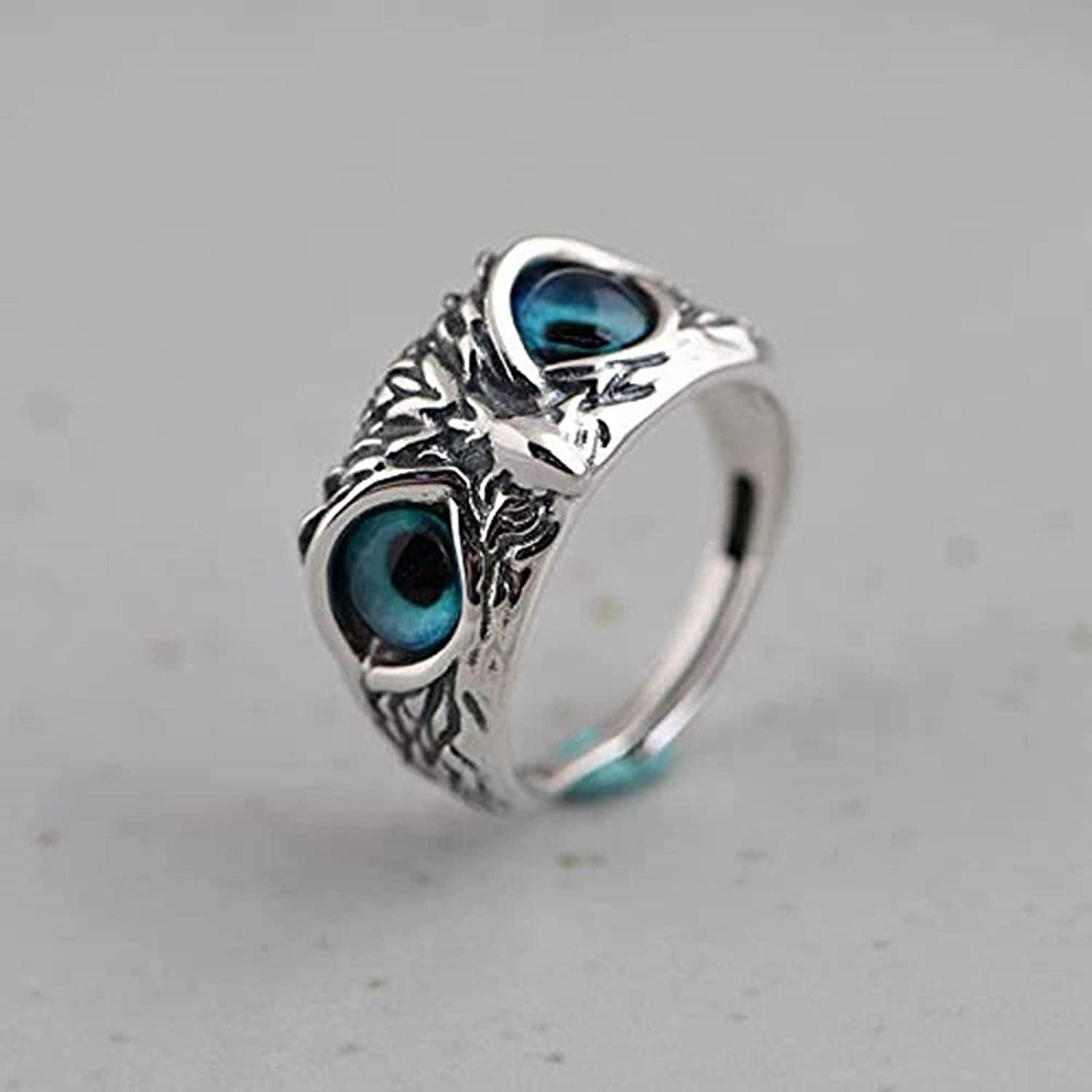 Attractive Silver Plated Owl Ring - Springkart 