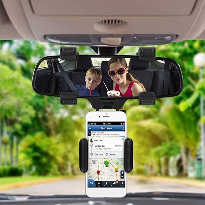 Multifunctional Rearview Mirror Phone Holder - Springkart 