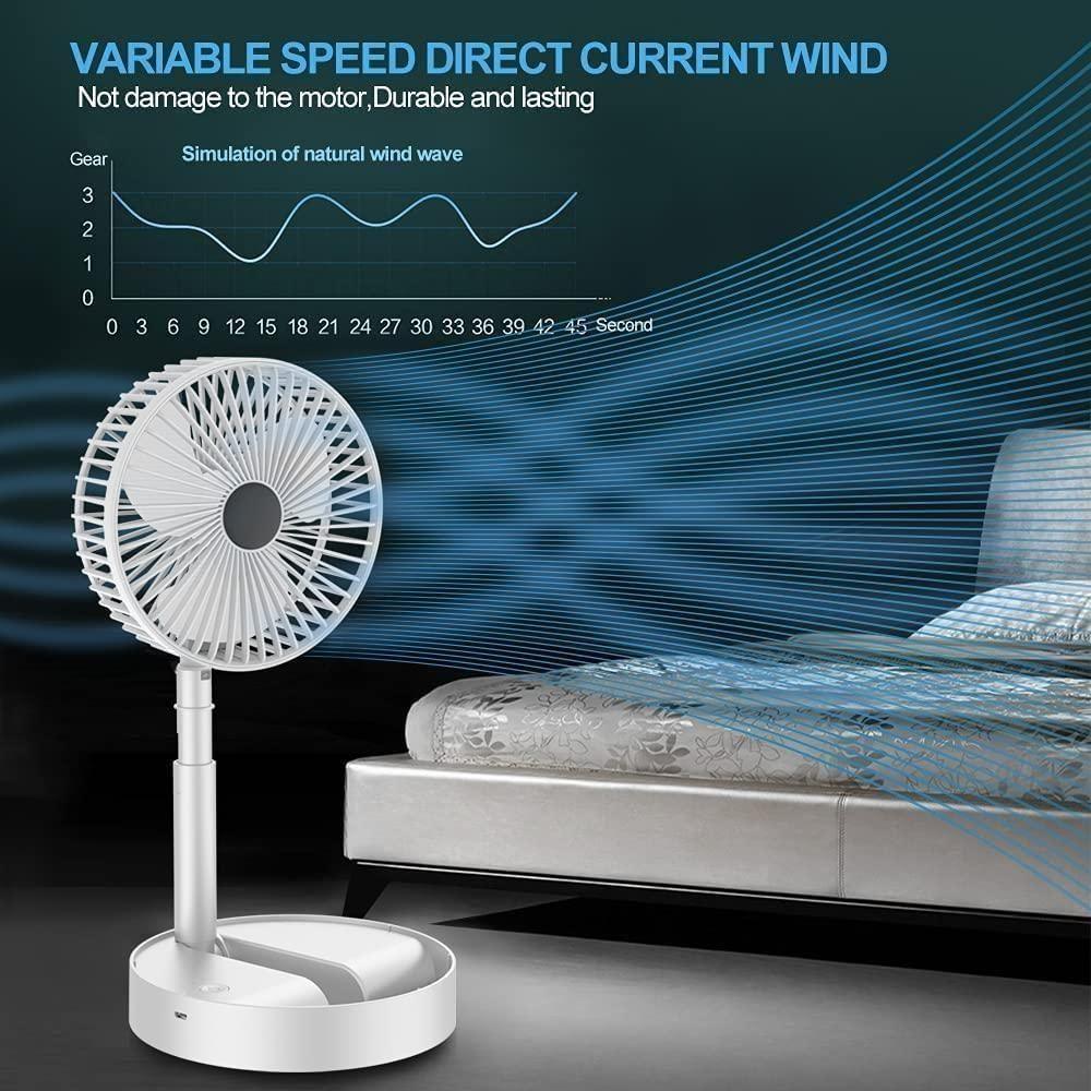 Standing Rechargeable Pedestal Fan - Springkart 