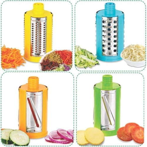 4 in 1 Rotary Drum Vegetable Grater & Slicer - Springkart 