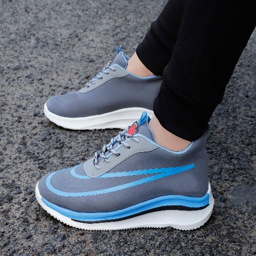 W18 Men Grey Casual Laceup Comfortable Sports Shoes - Springkart 