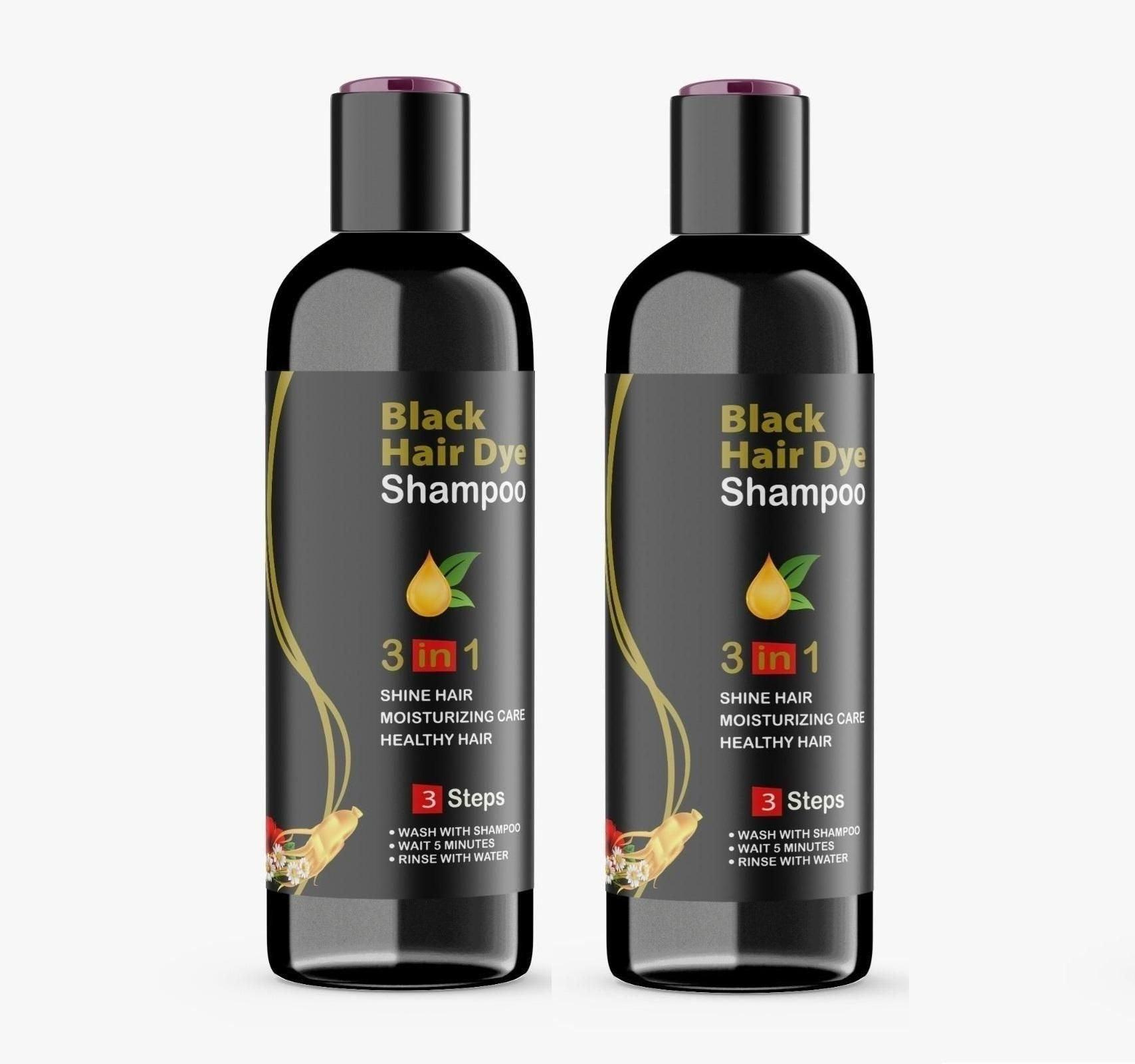 BLOSDREAM Black Hair Shampoo 3 in 1-100ml (Pack of 2) - Springkart 