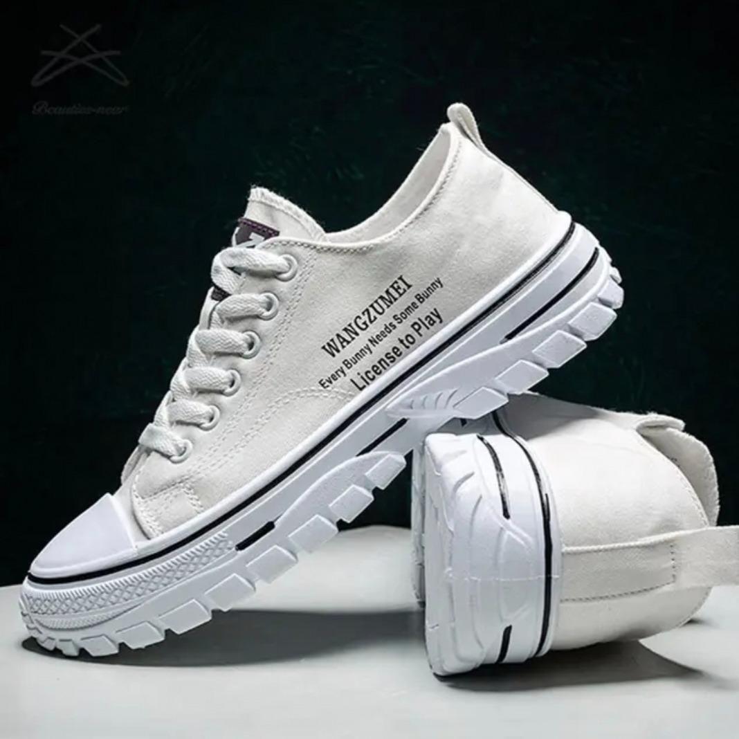 Casual Canvas Upper Shoes For Men - Springkart 