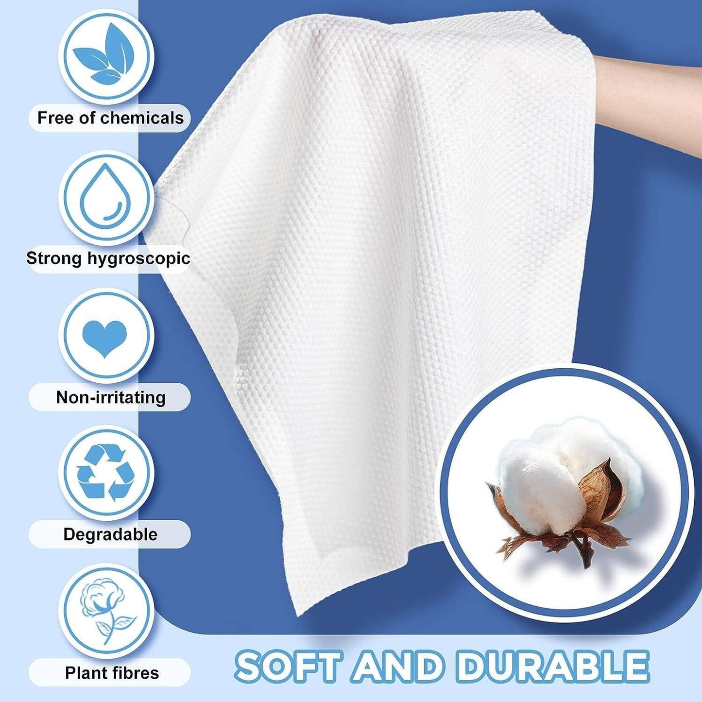 Pure Cotton Portable Disposable Bath Towel Tablet - Springkart 