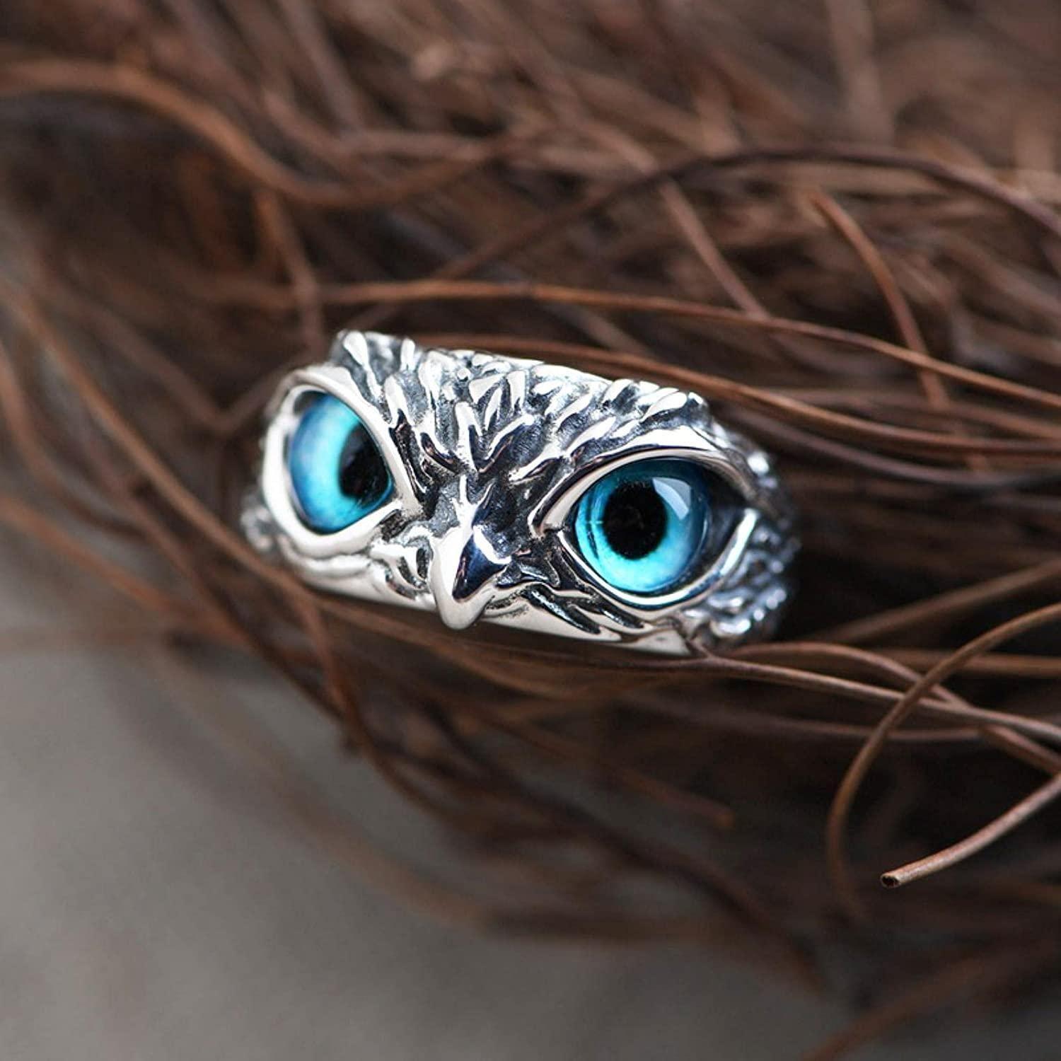 Attractive Silver Plated Owl Ring - Springkart 