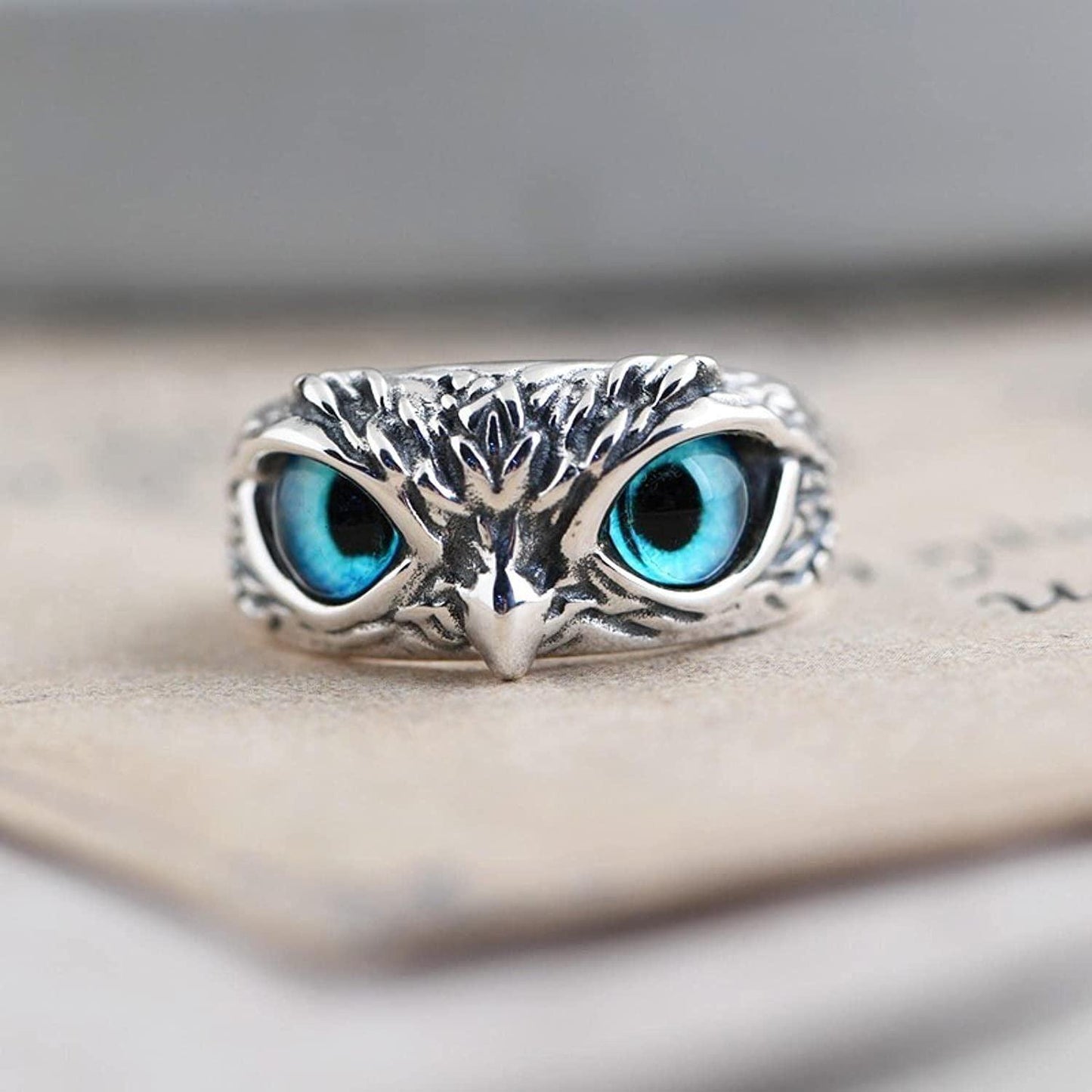 Attractive Silver Plated Owl Ring - Springkart 