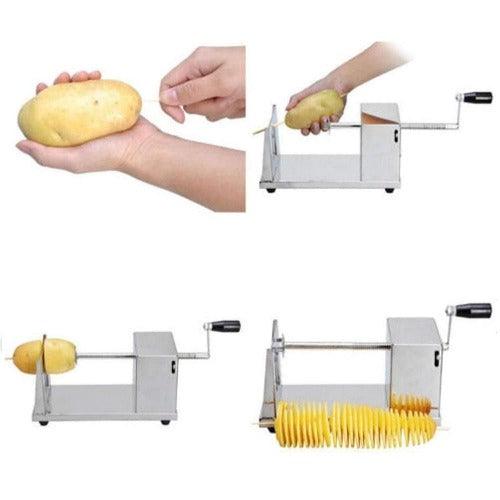 Stainless Steel Iron Potato Spiral Cutter Machine - Springkart 