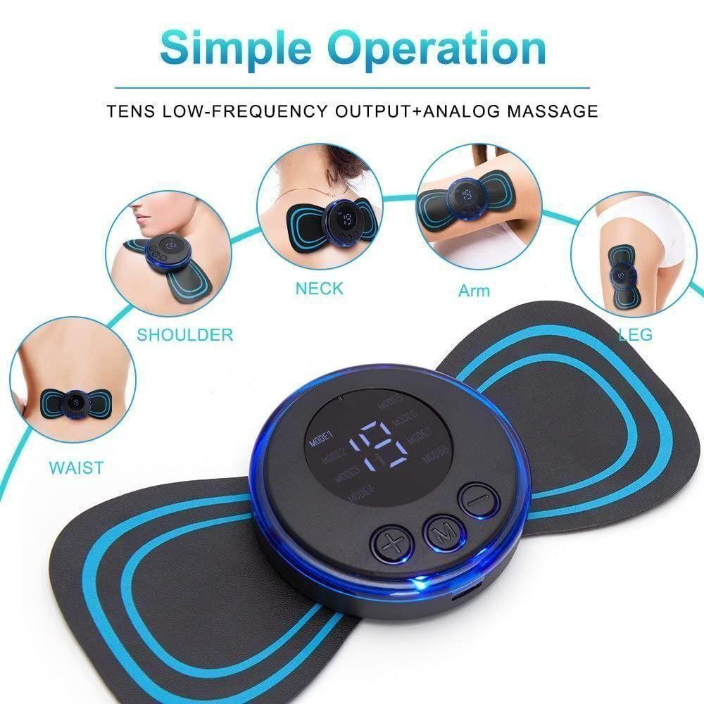 Mini Massager with 8 Modes and 19 Strength Levels,Rechargeable Electric Massager for Shoulder,Arms,Legs,Back Pain for Men and Women - Springkart 