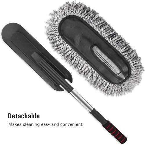 Retractable Flexible Microfiber Car Duster With Handle 360 Degree Rotating Mop - Springkart 