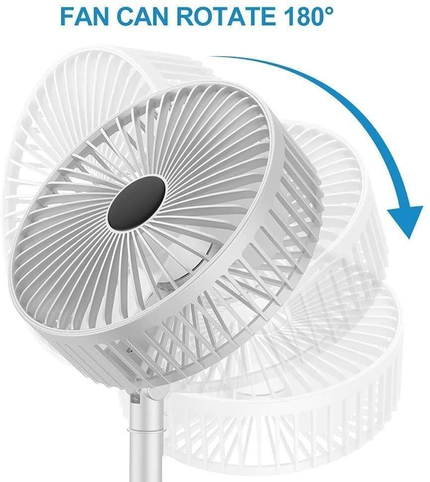 Powerful Rechargeable High Speed Table Desk Fan - Springkart 