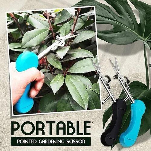 Portable Pointed Gardening Scissor Picking Fruit Cut With Safety Lock - Springkart 