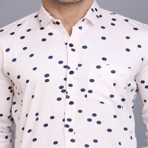 Men's Printed Cotton Blend Shirts - Springkart 