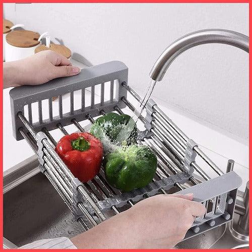 Adjustable Dish Drainer Basket for Kitchen - Springkart 