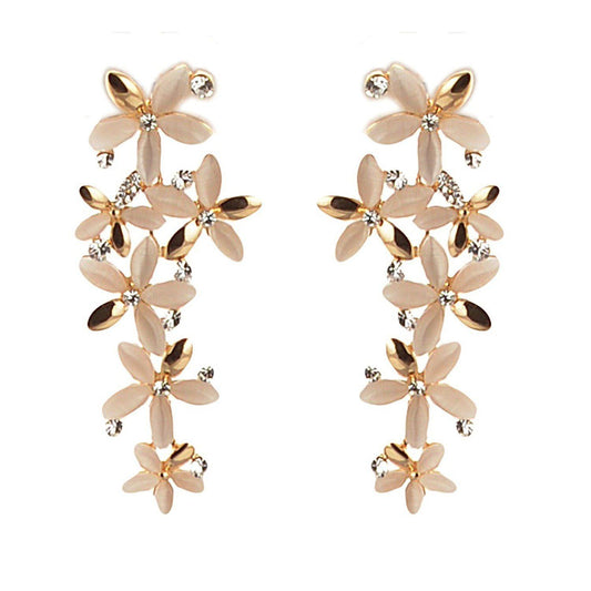 Trendy Gold Plated & Stones Earring - Springkart 