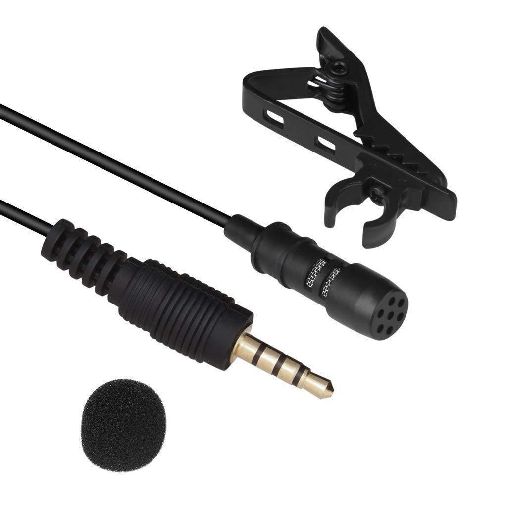 Dynamic Lapel Collar USB Omnidirectional Mic Voice Recording Lavalier Microphone For Singing YouTube, Black - Springkart 