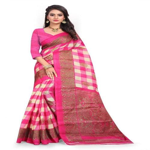 Trendy Printed Art Silk Sarees - Springkart 