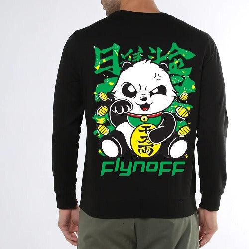 Men's Cotton Blend Fleece Oversized Graphic Print Sweatshirt - Springkart 