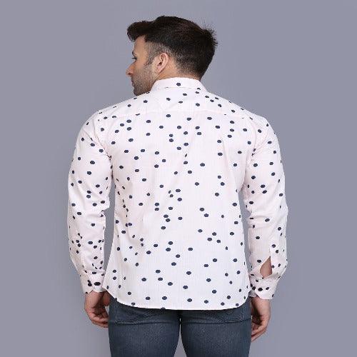 Men's Printed Cotton Blend Shirts - Springkart 